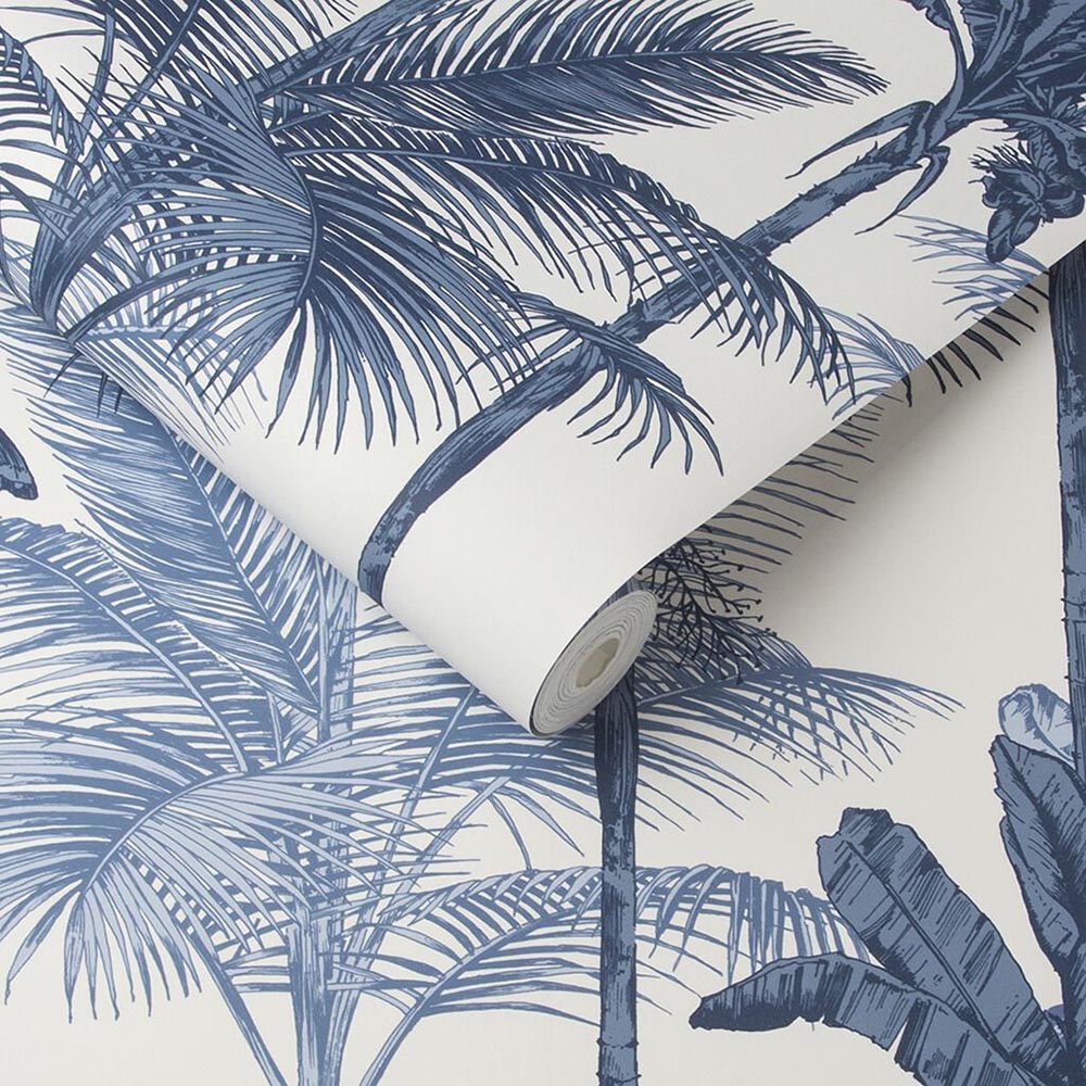 MAI TAI hand-dyed wallpaper - cobalt – Chez Shea