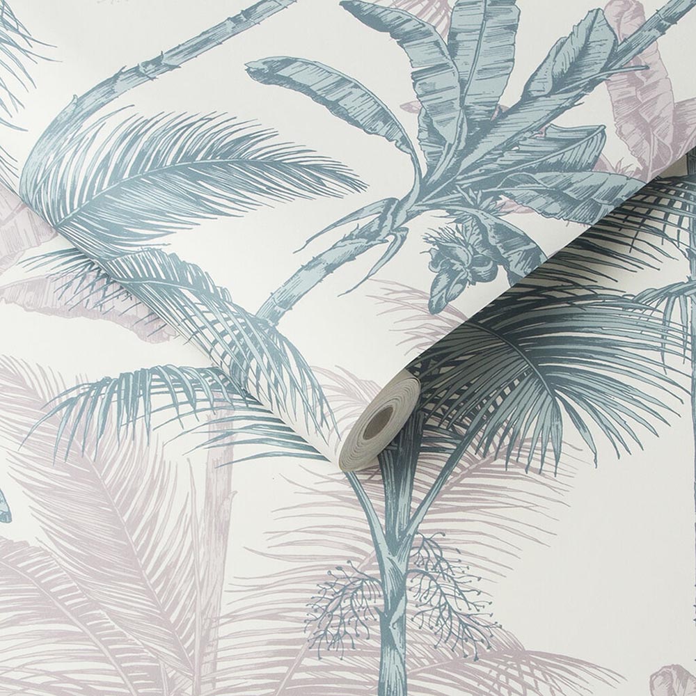 Search Graham & Brown Wallpaper Jungle Blush Green Removable Wallpaper_3