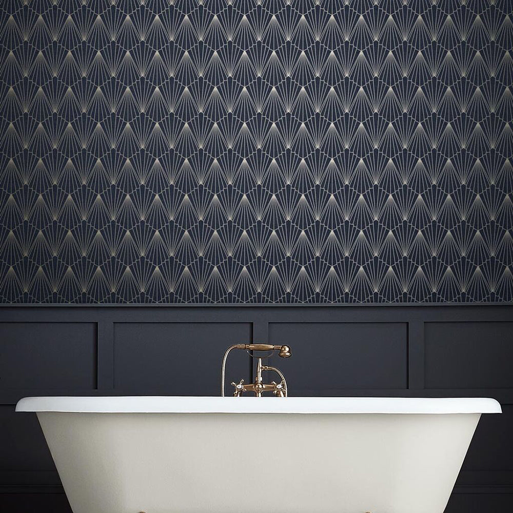 Buy Graham & Brown Wallpaper Rene Nightfall Removable Wallpaper_2