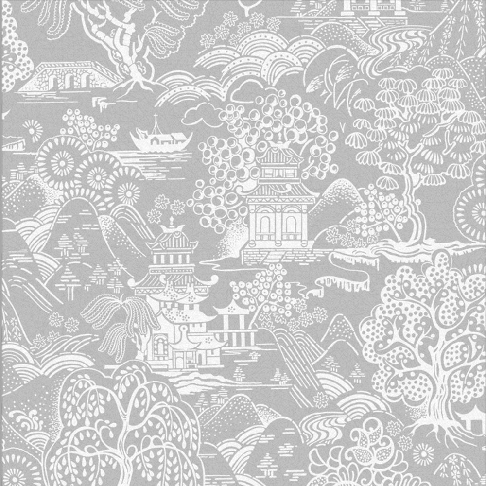 Order Graham & Brown Wallpaper Basuto Grey Removable Wallpaper