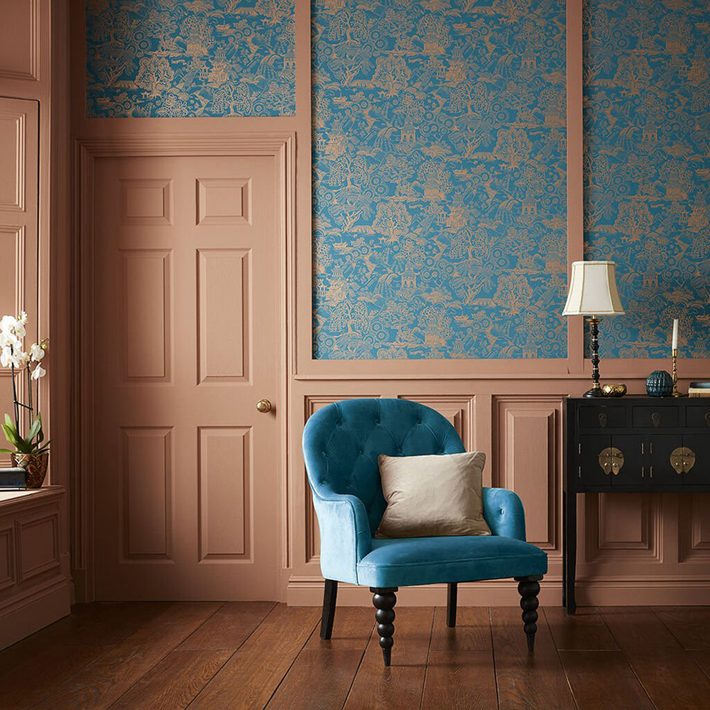 Save on Graham & Brown Wallpaper Basuto Teal Removable Wallpaper_2