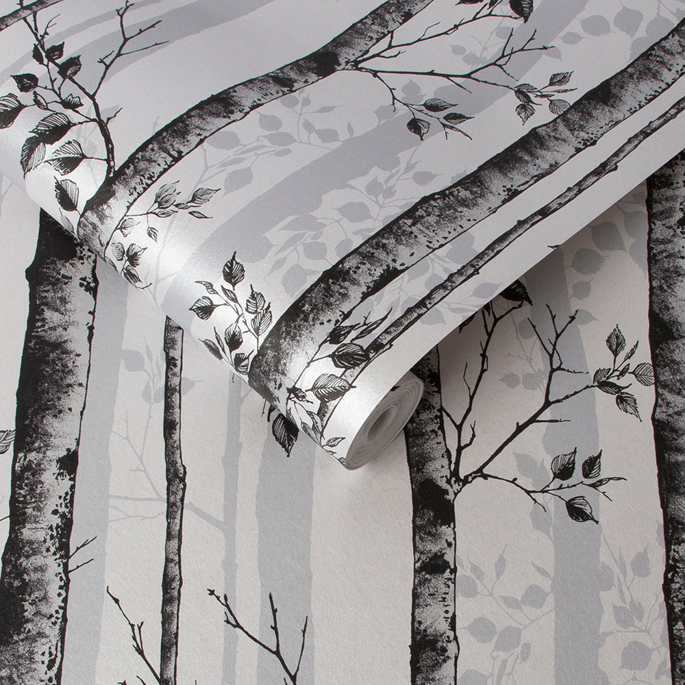 Looking for Graham & Brown Wallpaper Albero Black and White Removable Wallpaper_3