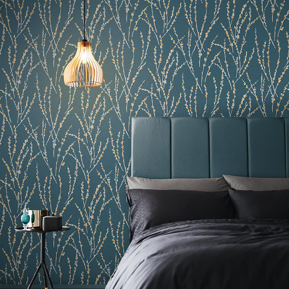 Search Graham & Brown Wallpaper Floret Teal Removable Wallpaper_2