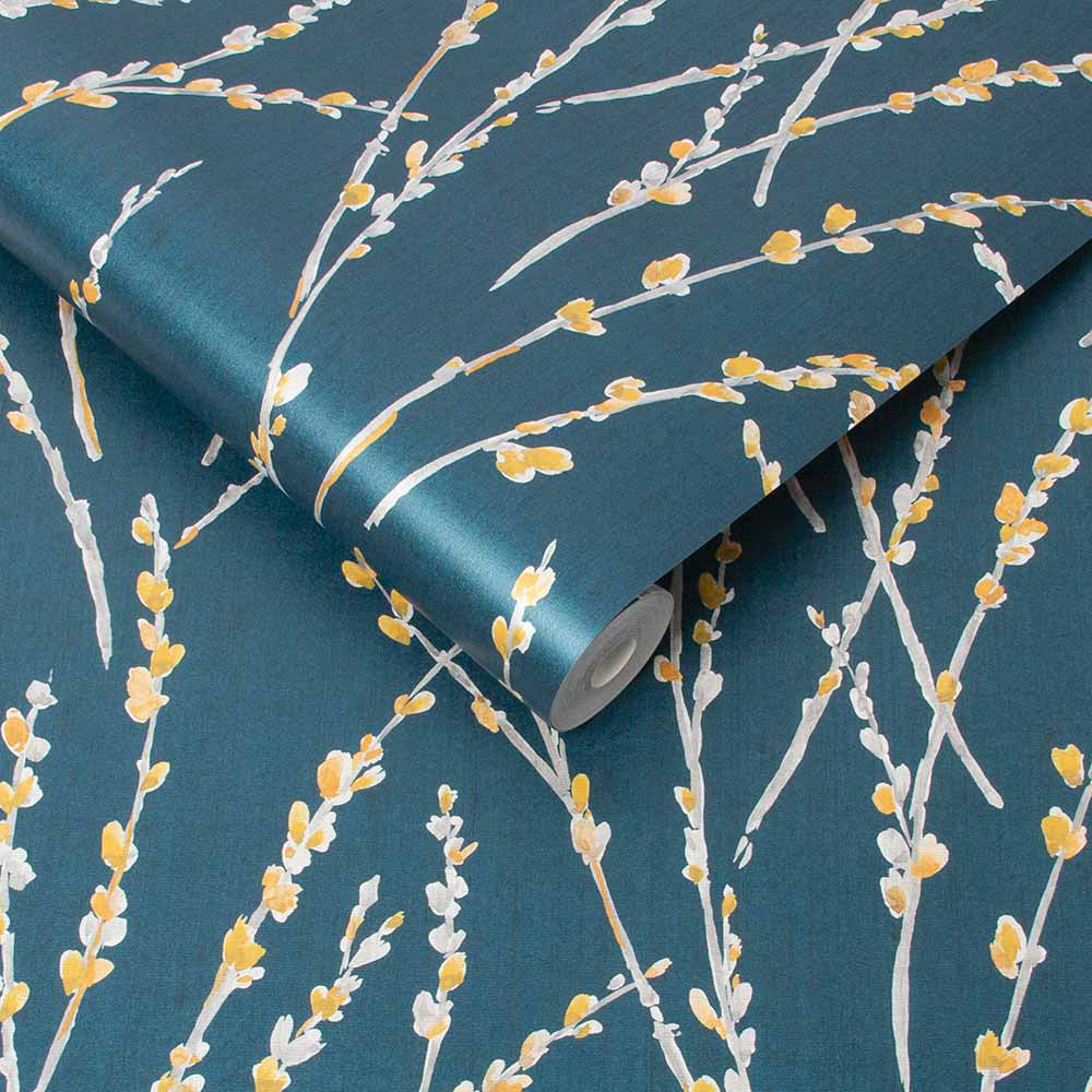 Search Graham & Brown Wallpaper Floret Teal Removable Wallpaper_3