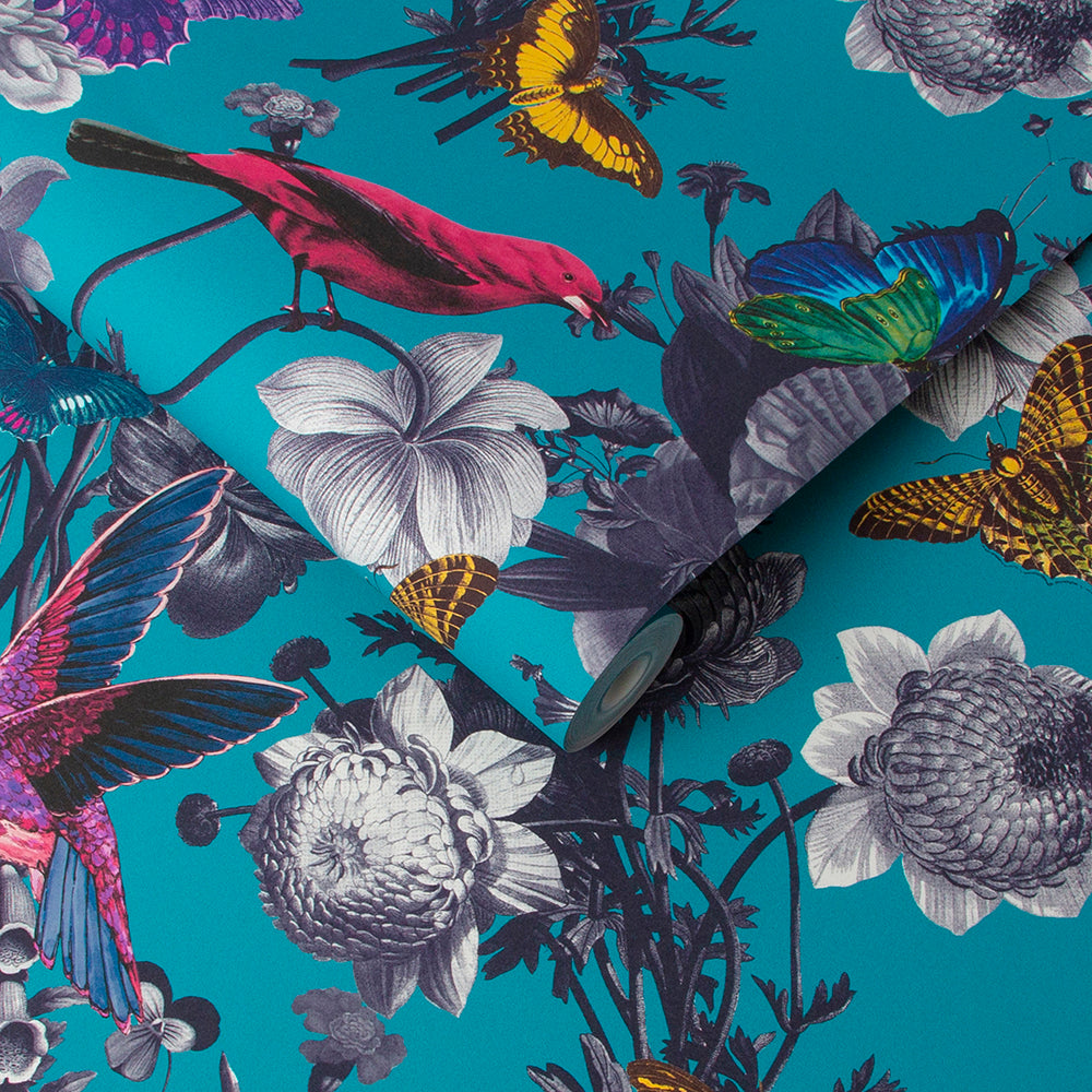 Purchase Graham & Brown Wallpaper Jardin Teal Removable Wallpaper_3