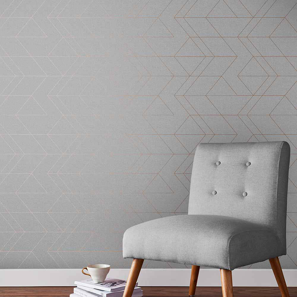 Looking for Graham & Brown Wallpaper Balance Grey and Rose Gold Removable Wallpaper_2