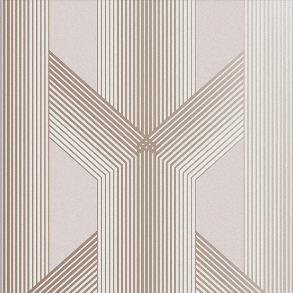 Save on Graham & Brown Wallpaper Lagom Geo Blush Removable Wallpaper