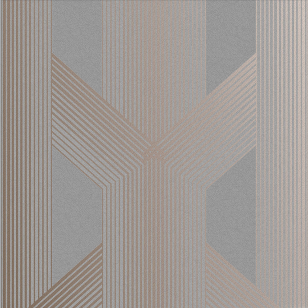 Order Graham & Brown Wallpaper Lagom Grey and Rose Gold Removable Wallpaper