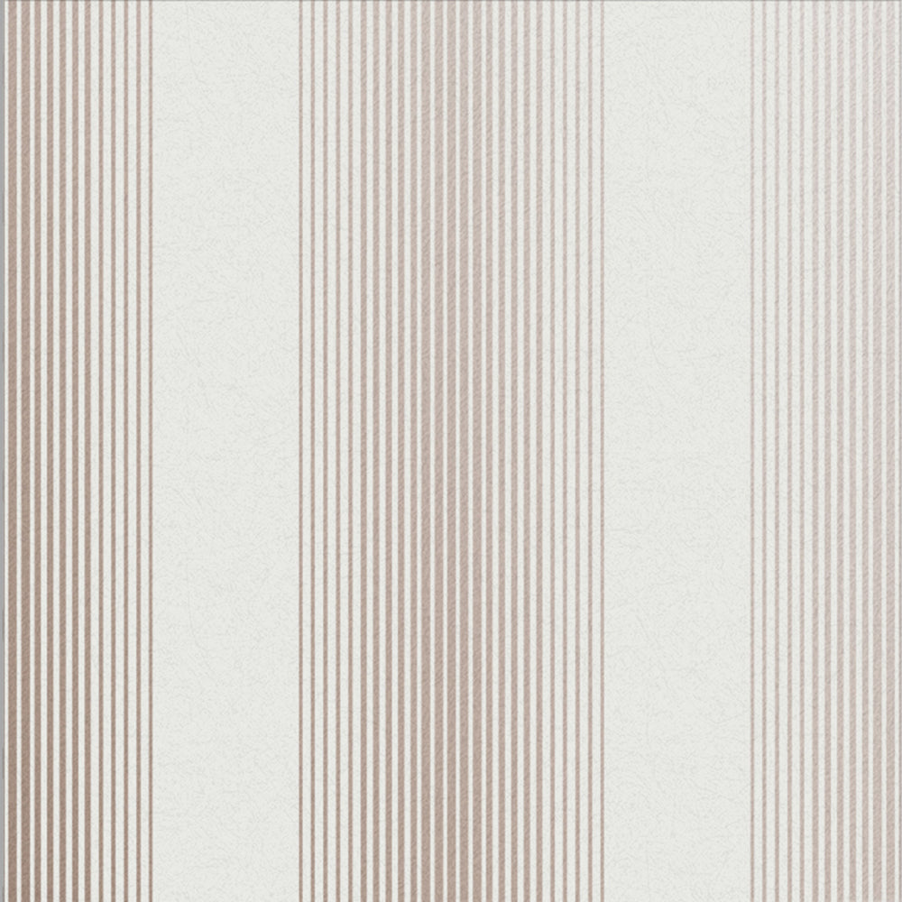 Purchase Graham & Brown Wallpaper Lagom Stripe White and Rose Gold Removable Wallpaper