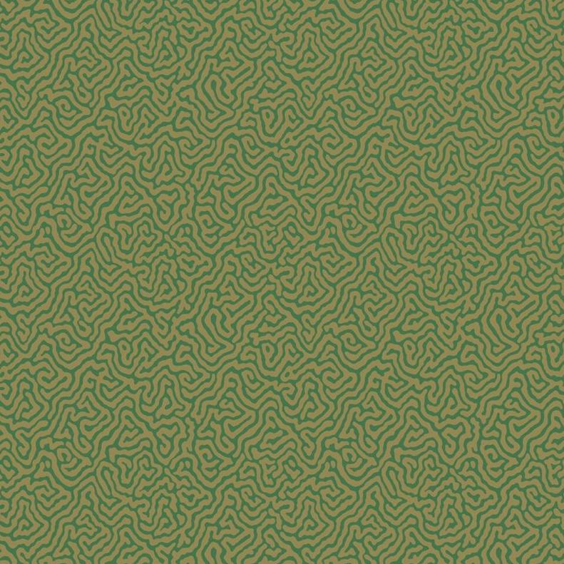 Select 107/4022 Cs Vermicelli Green And Gold By Cole and Son Wallpaper