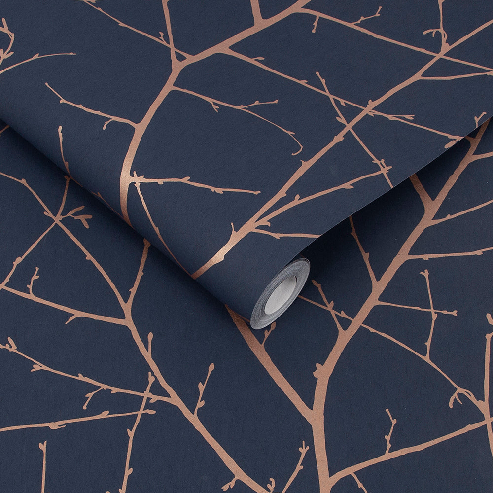 Select Graham & Brown Wallpaper Boreas Midnight Removable Wallpaper_3