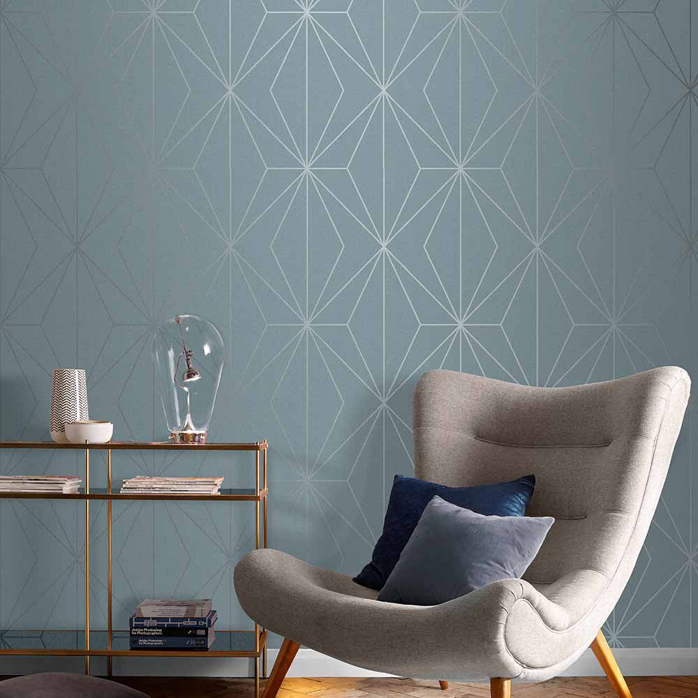 Buy Graham & Brown Wallpaper Harmony Deep Sky Removable Wallpaper_2