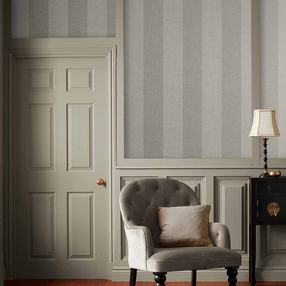 Acquire Graham & Brown Wallpaper Heritage Stripe Taupe Removable Wallpaper_2