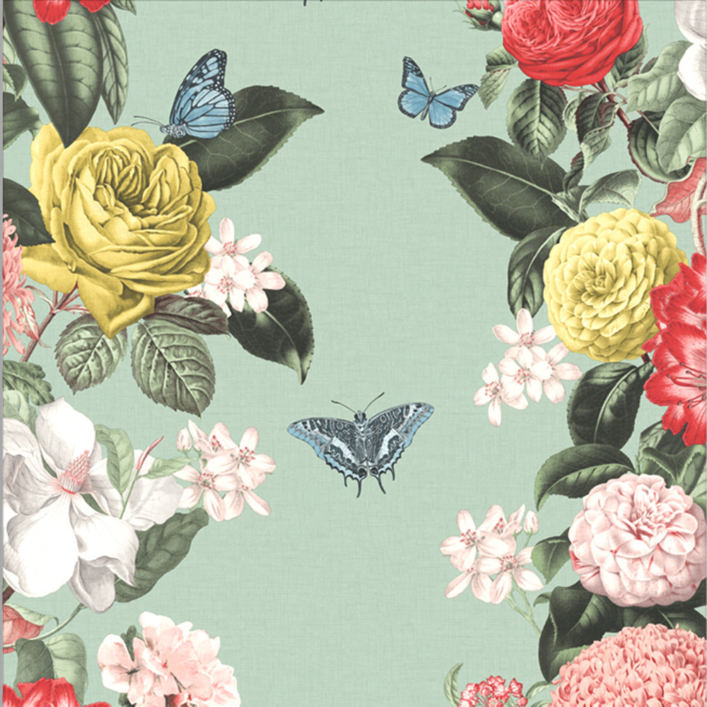 Search Graham & Brown Wallpaper Bloomsbury Neo Mint Removable Wallpaper