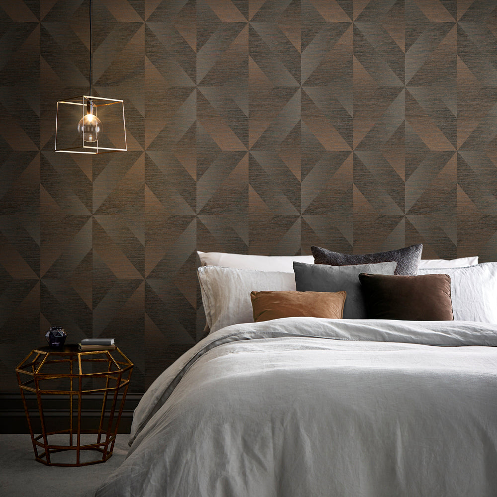 Purchase Graham & Brown Wallpaper Atelier Geo Bronze Removable Wallpaper_2