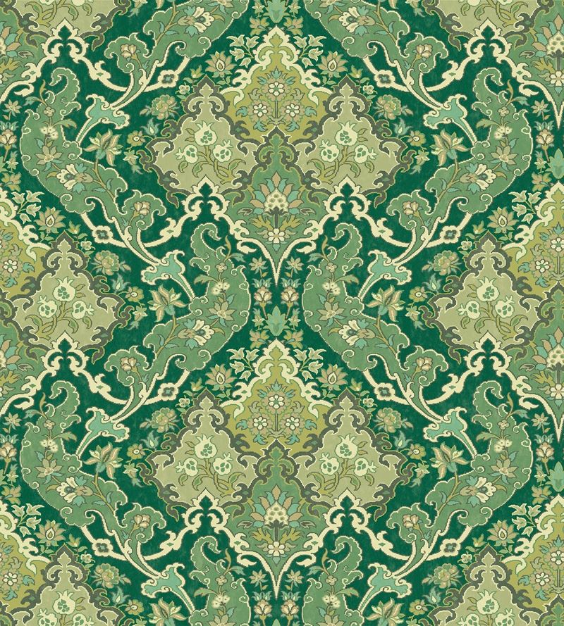 Select 108/8041 Cs Pushkin Forest Green By Cole and Son Wallpaper