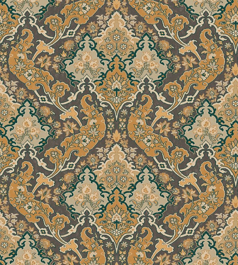 Buy 108/8042 Cs Pushkin Ginger And Charcaol By Cole and Son Wallpaper