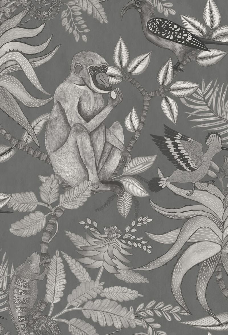 Find 109/1002 Cs Savuti Charcoal By Cole and Son Wallpaper