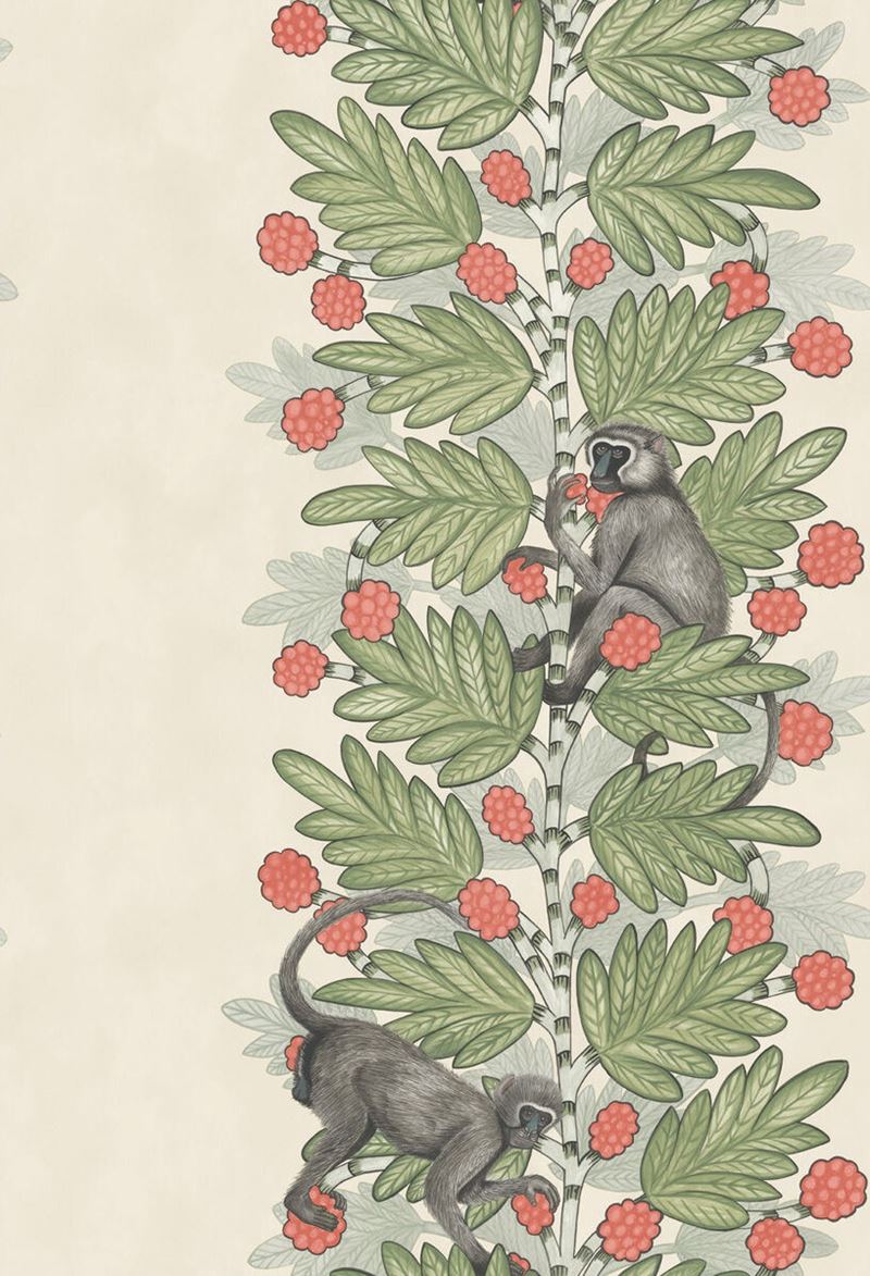 Select 109/11051 Cs Acacia Green And Coral Berries By Cole and Son Wallpaper
