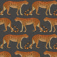 Acquire 109/2008 Cs Leopard Walk Charcoal And Orange By Cole and Son Wallpaper