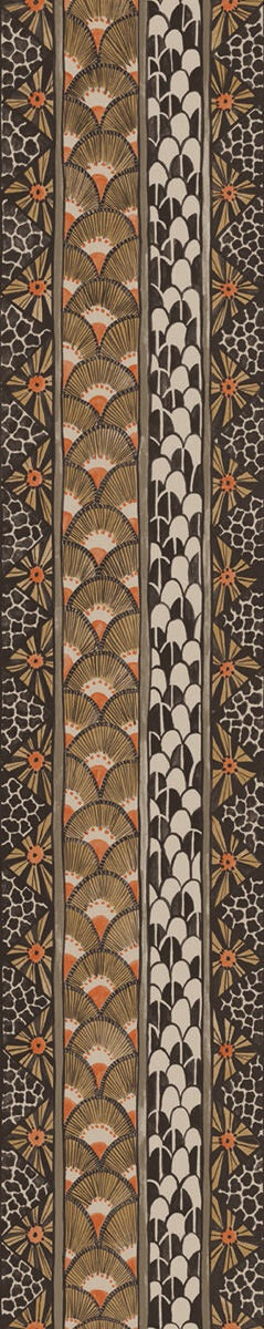 Looking for 109/5026 Cs Ardmore Border Black And Burnt Orange By Cole and Son Wallpaper