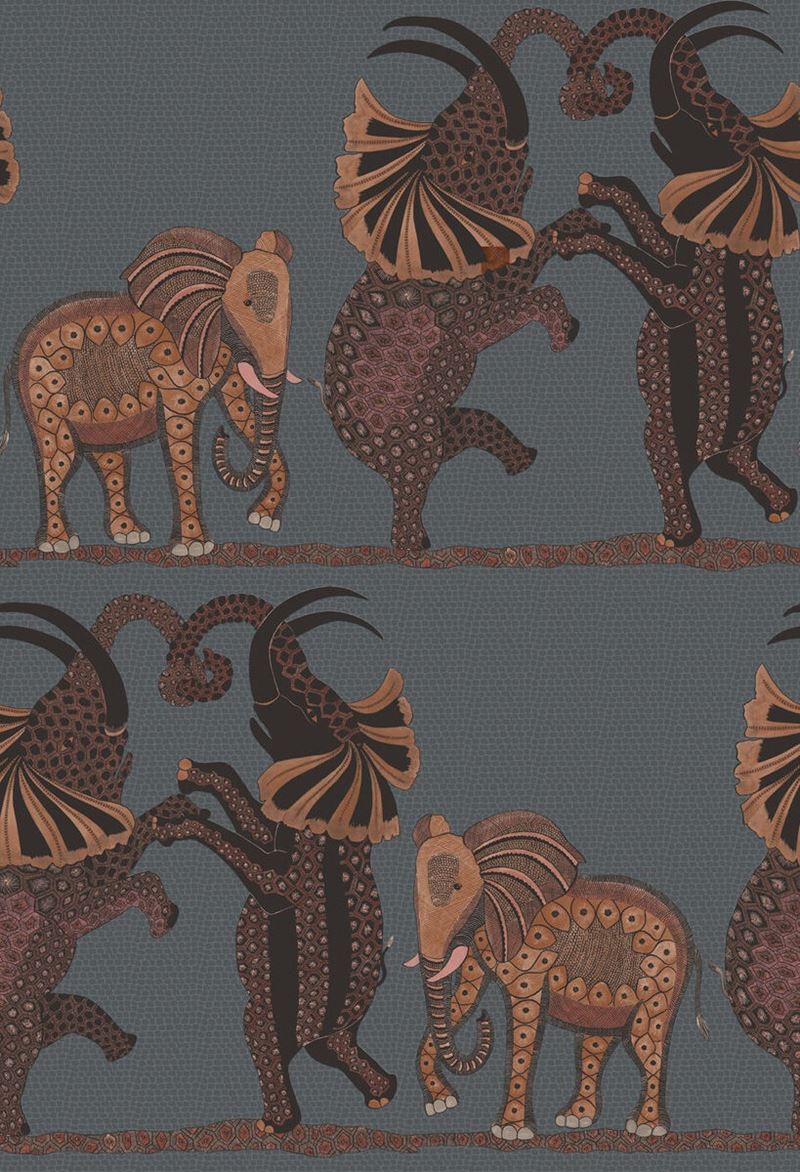 Find 109/8040 Cs Safari Dance Charcoal And Reds By Cole and Son Wallpaper