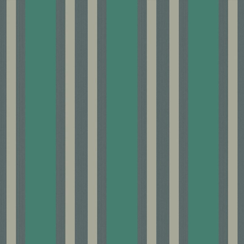 Shop 110/1002 Cs Polo Stripe Teal Gilver By Cole and Son Wallpaper