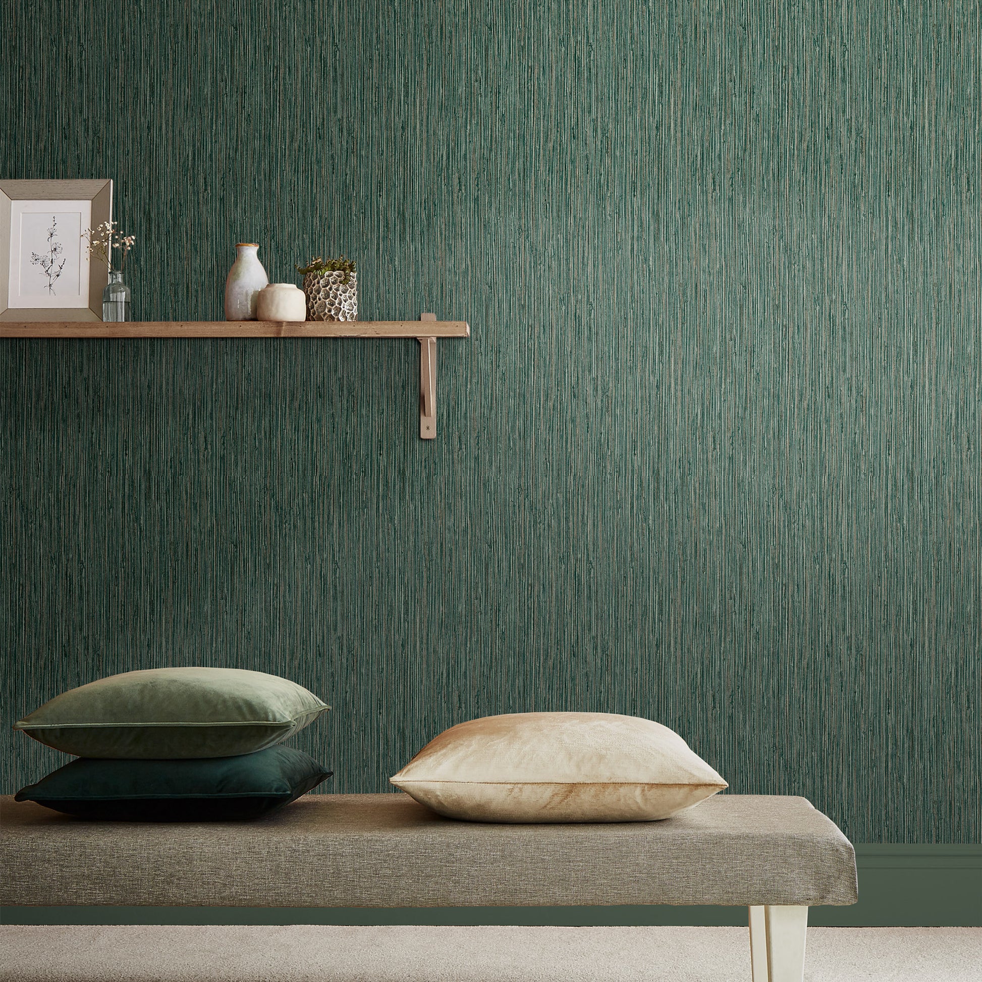 Search Graham & Brown Wallpaper Grasscloth Texture Pine Removable Wallpaper_2