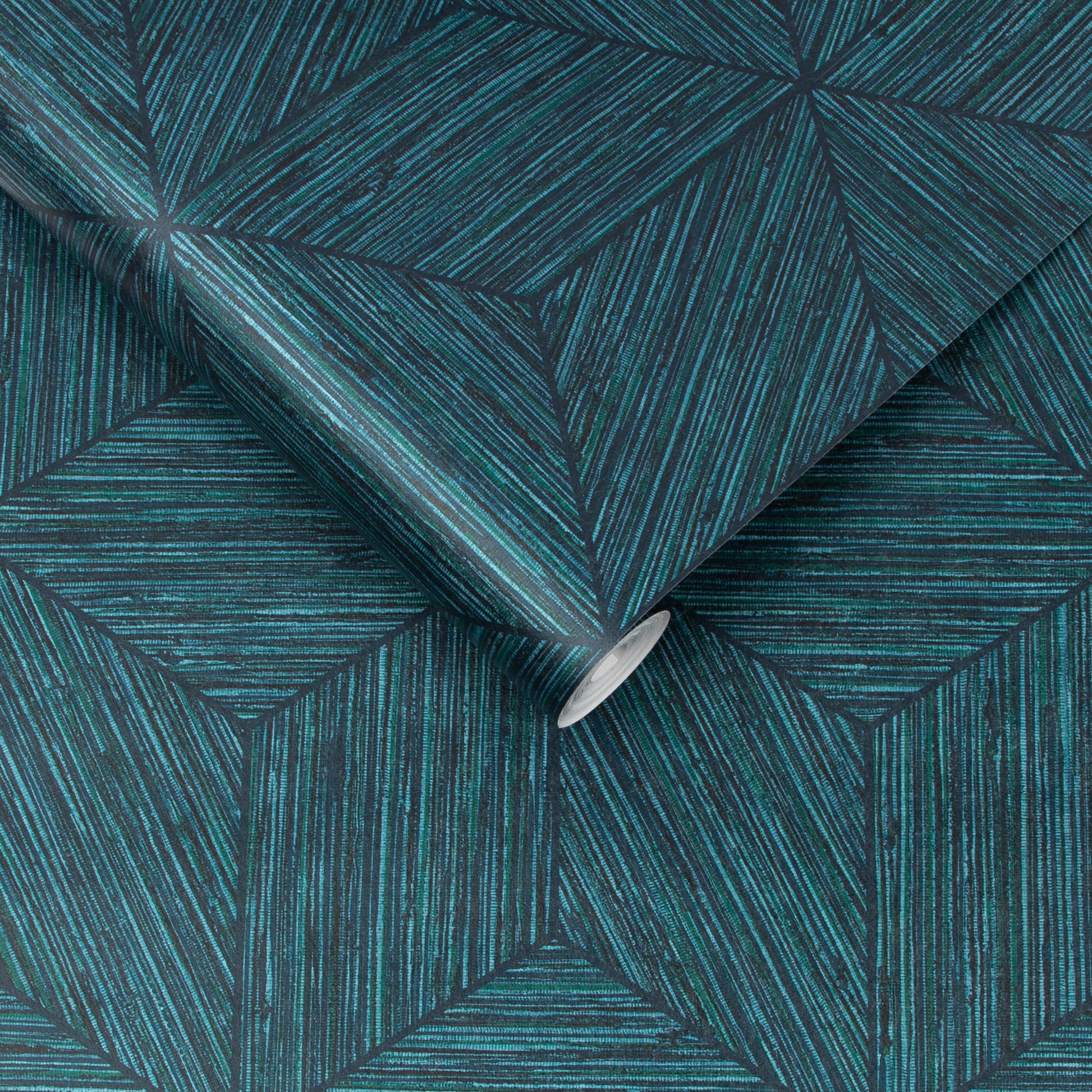 Purchase Graham & Brown Wallpaper Grasscloth Geo Teal Removable Wallpaper_3