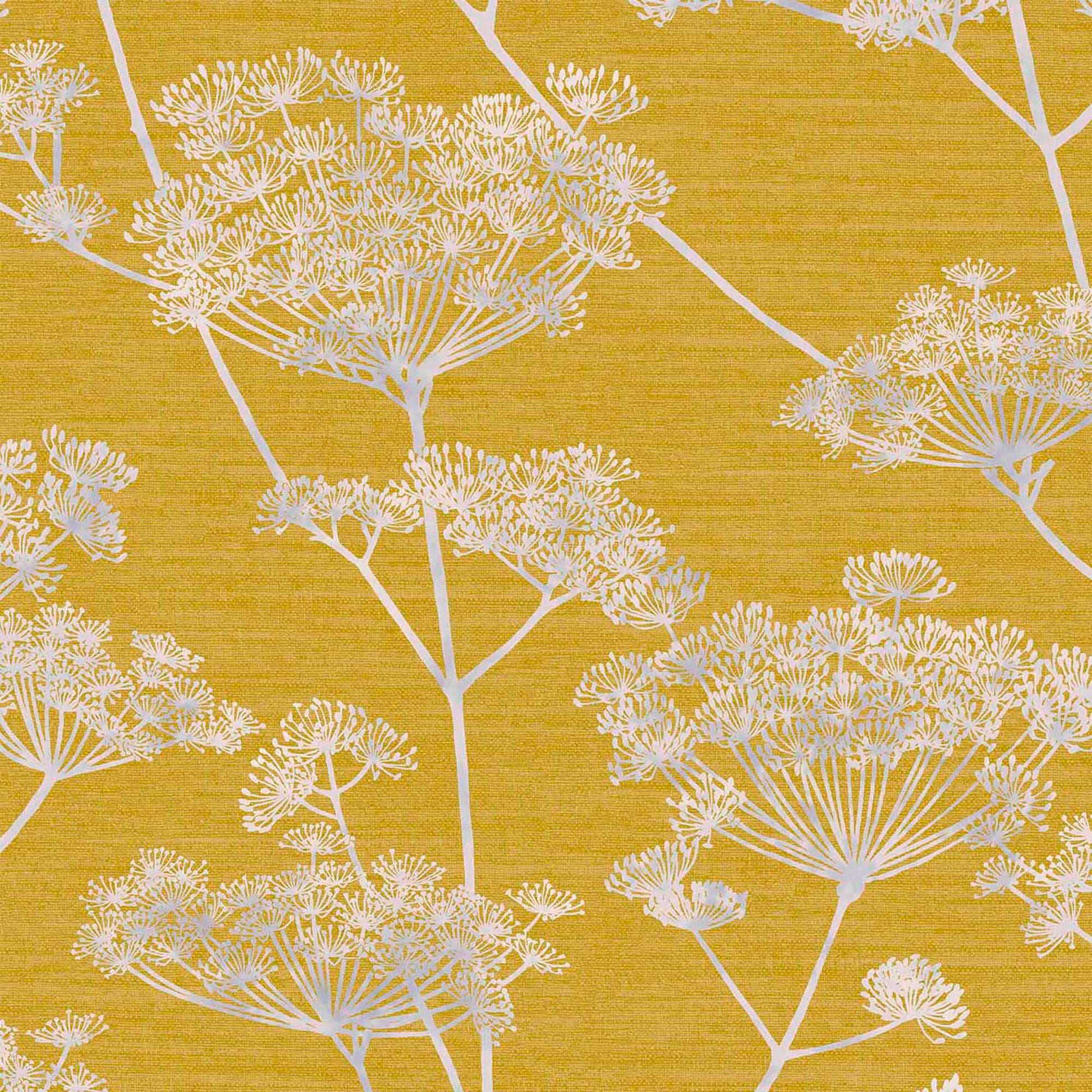 Acquire Graham & Brown Wallpaper Hortus Mustard Removable Wallpaper