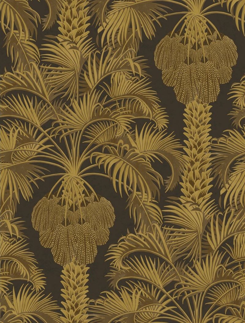 Purchase 113/1001 Cs Hollywood Palm Charcoal And Gold By Cole and Son Wallpaper