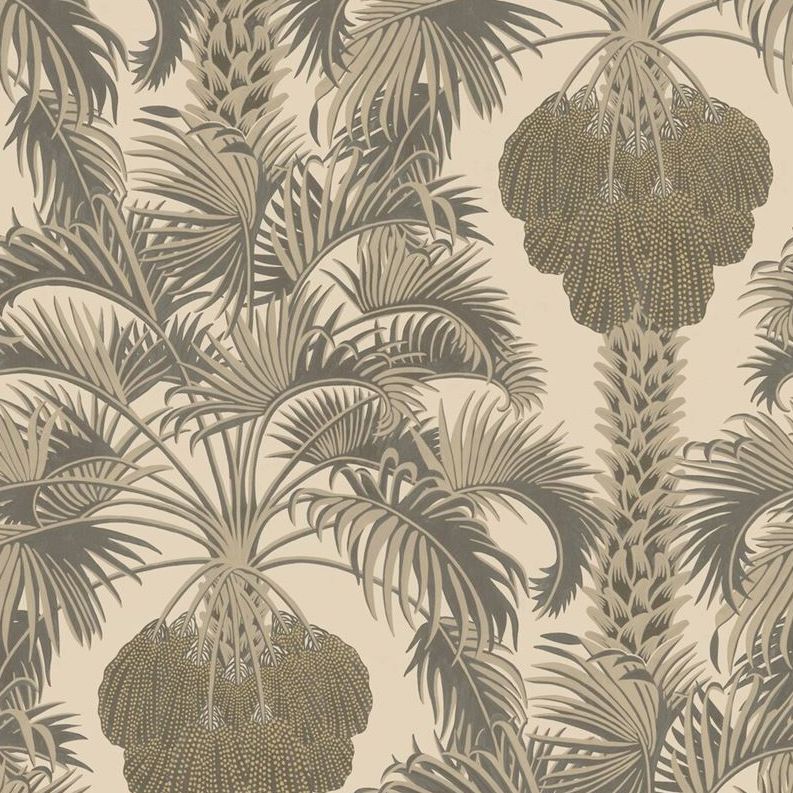 Order 113/1003 Cs Hollywood Palm Silver And Charcoal By Cole and Son Wallpaper