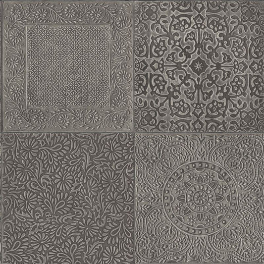 View 113/2005 Cs Bazaar Pewter By Cole and Son Wallpaper