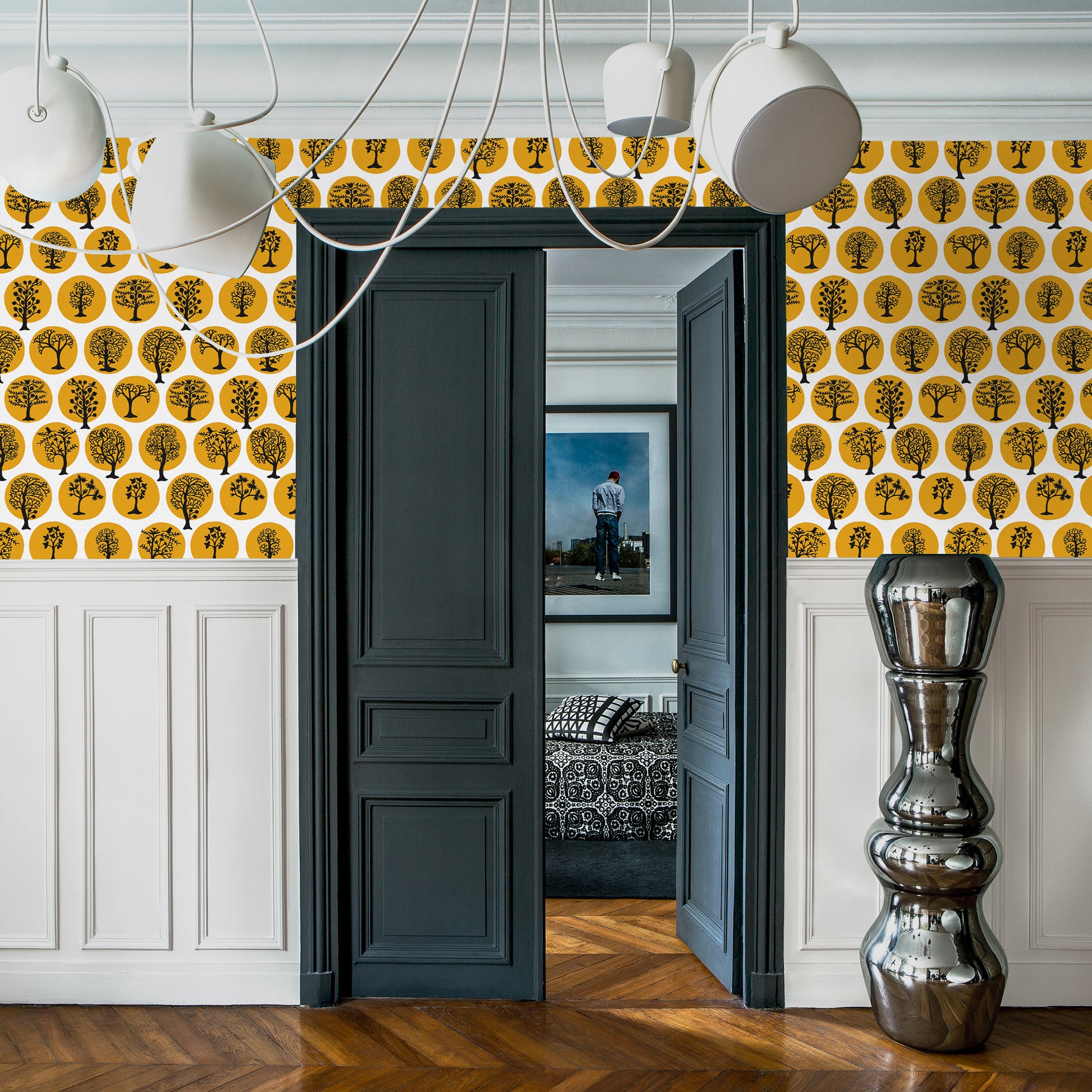 Acquire Graham & Brown Wallpaper Party Land Mustard Removable Wallpaper_2