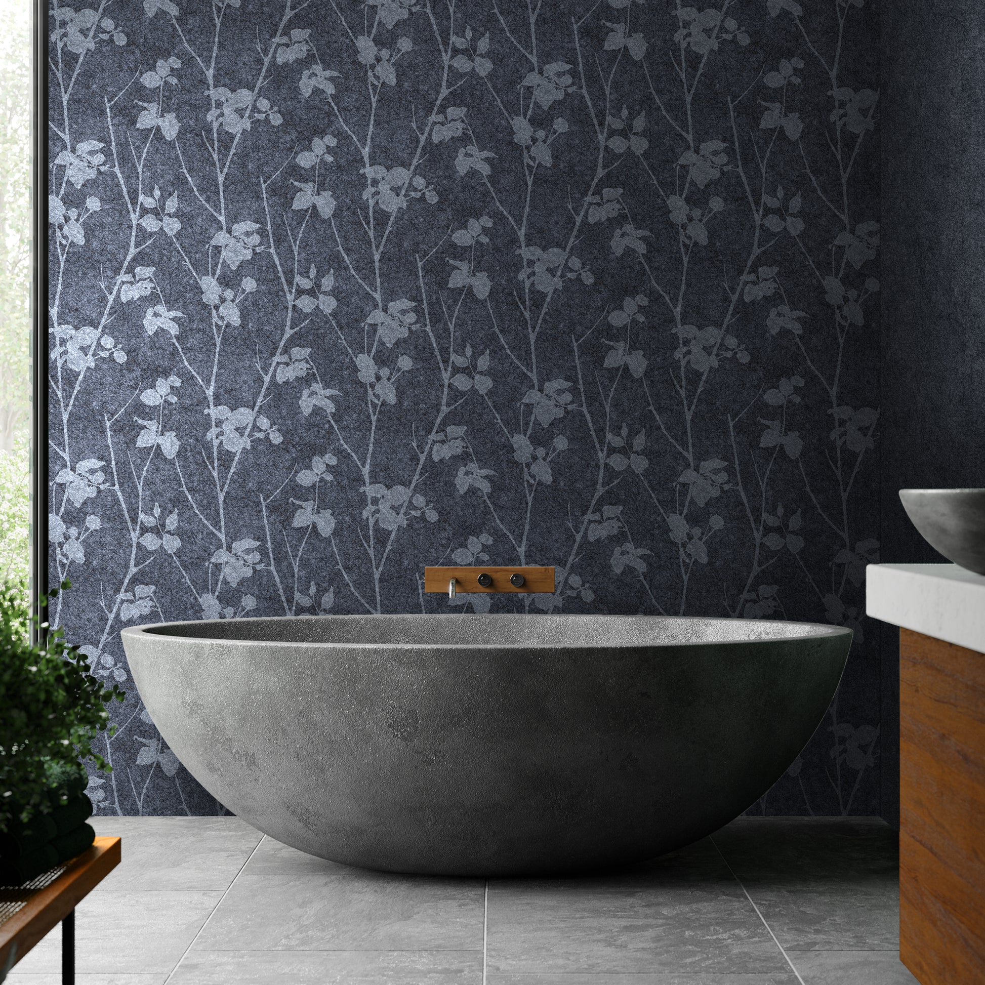 Purchase Graham & Brown Wallpaper Brutal Beauty Midnight Removable Wallpaper_2