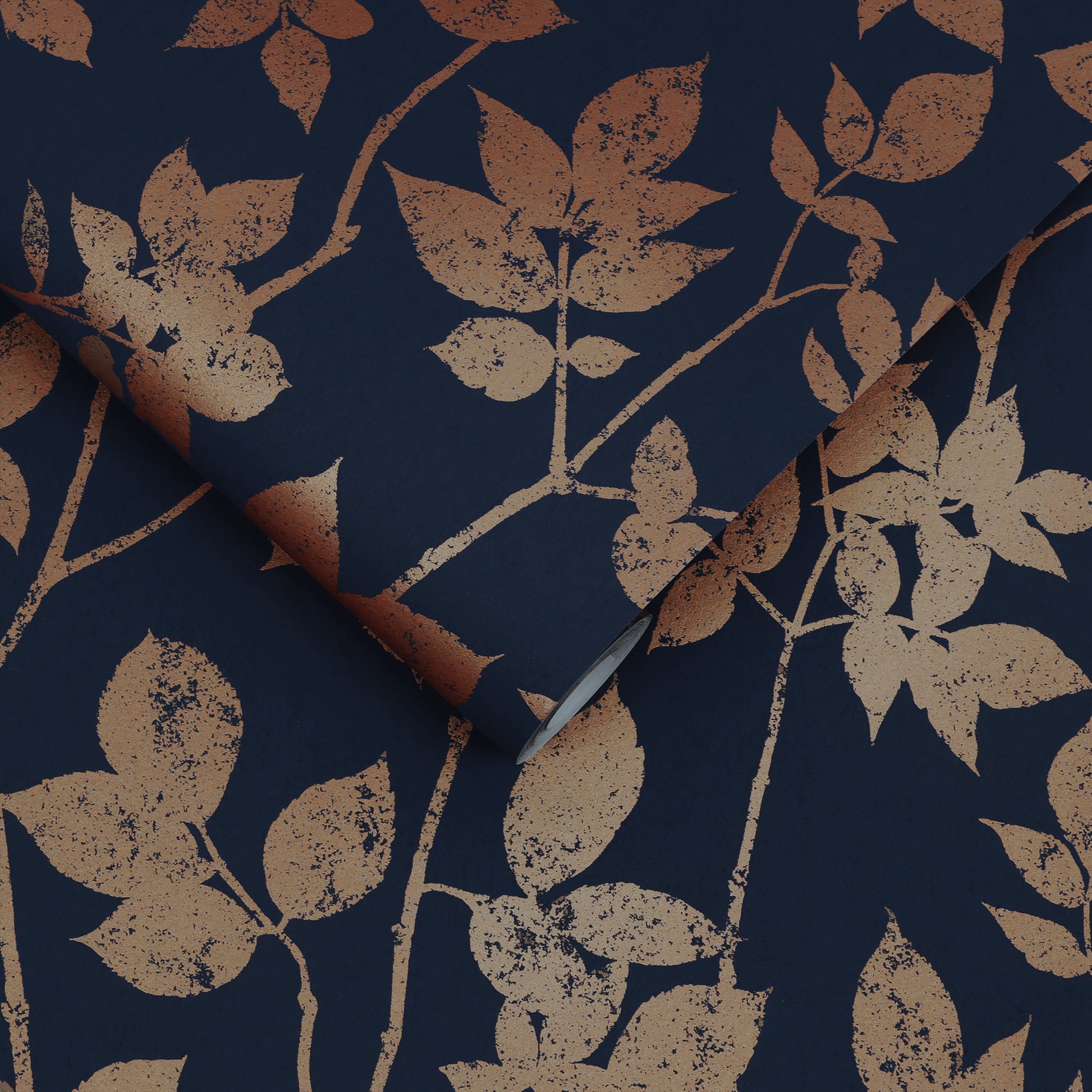 Acquire Graham & Brown Wallpaper Luna Navy and Copper Removable Wallpaper_3