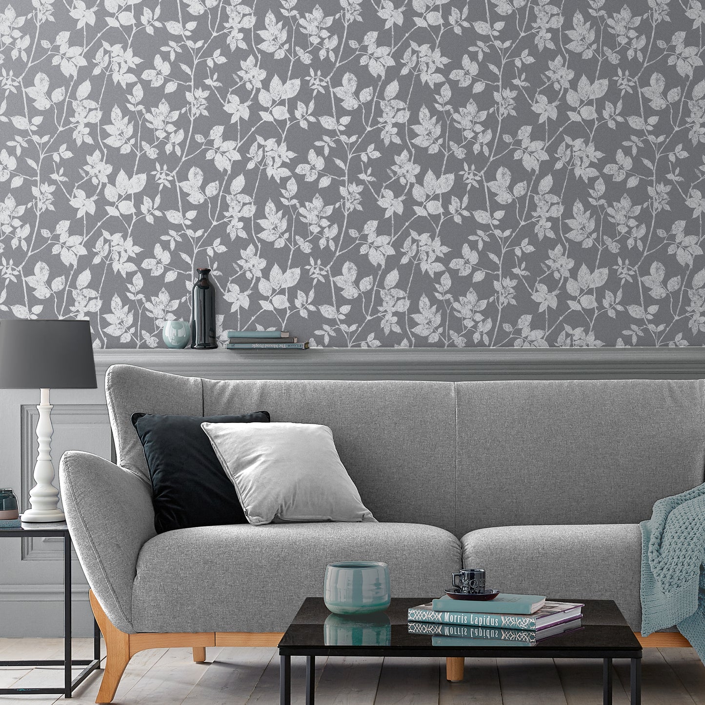 Order Graham & Brown Wallpaper Luna Grey Pepper Removable Wallpaper_2