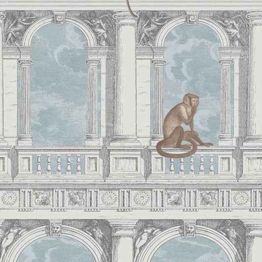 Select 114/8015 Cs Procuratie Con Vista Stone And Powder Blue By Cole and Son Wallpaper