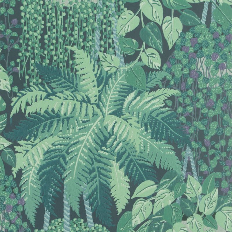 View 115/7022 Cs Fern Viridian And Teal By Cole and Son Wallpaper