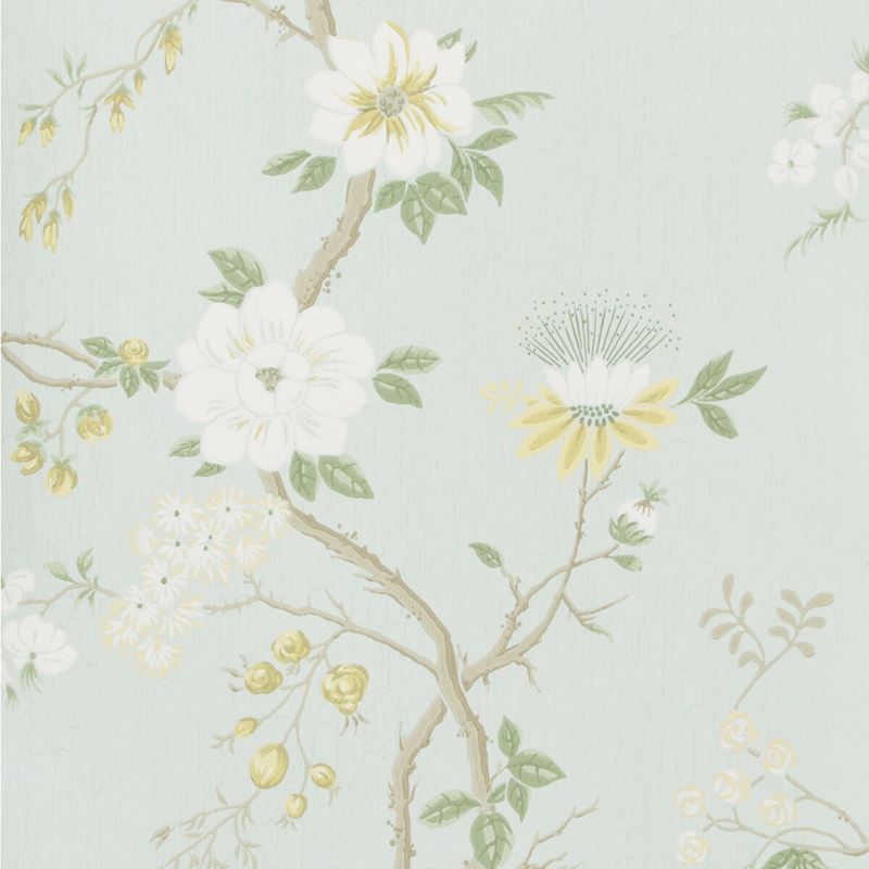 Order 115/8025 Cs Camellia Lemon Sage Prm Blu By Cole and Son Wallpaper