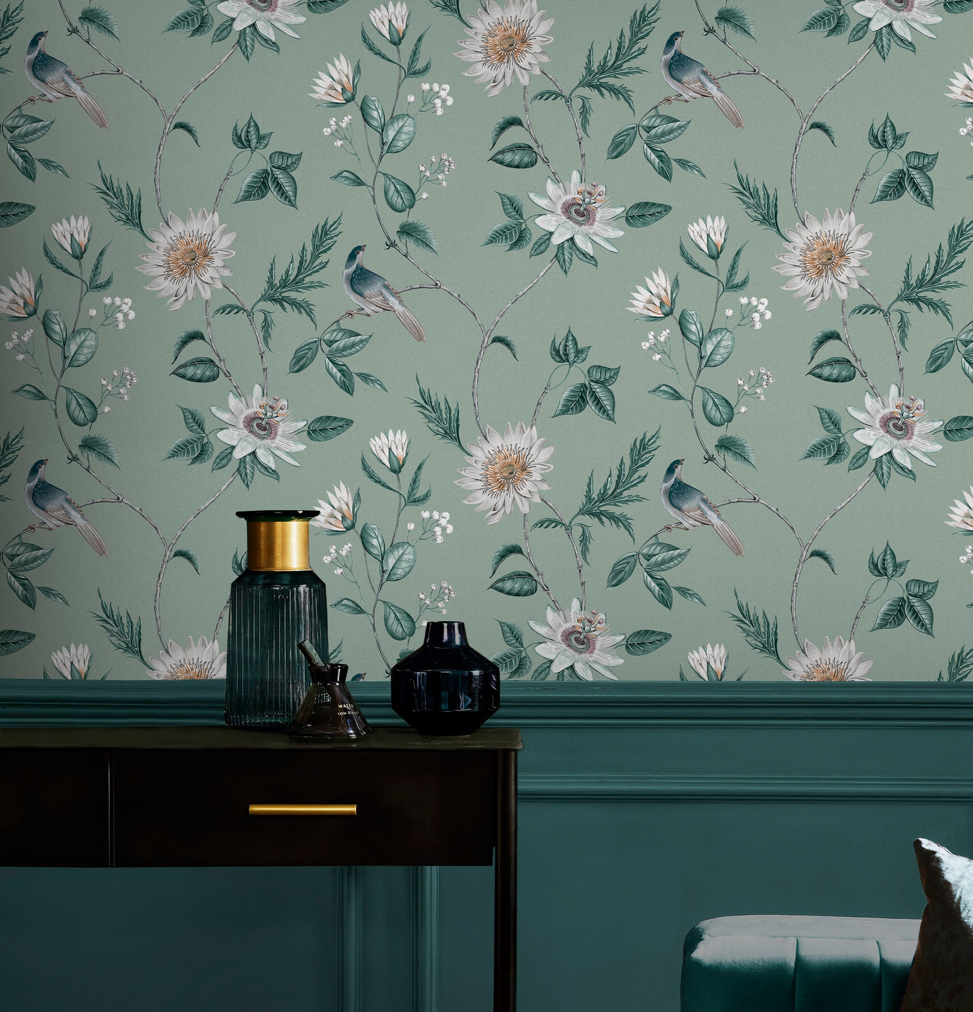 Find Graham & Brown Wallpaper Nuit Sage Removable Wallpaper_2