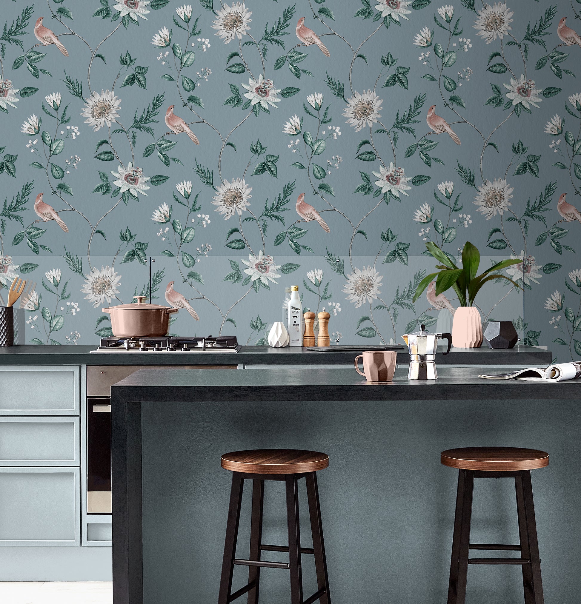 View Graham & Brown Wallpaper Nuit Sky Blue Removable Wallpaper_2