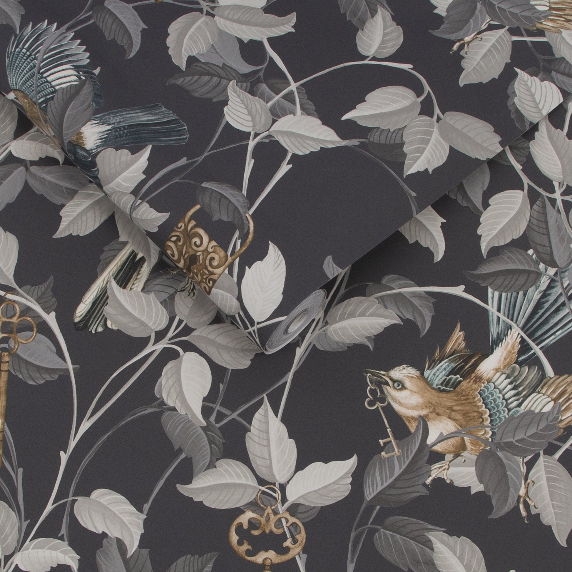 Order Graham & Brown Wallpaper Lock and Key Charcoal Removable Wallpaper_3