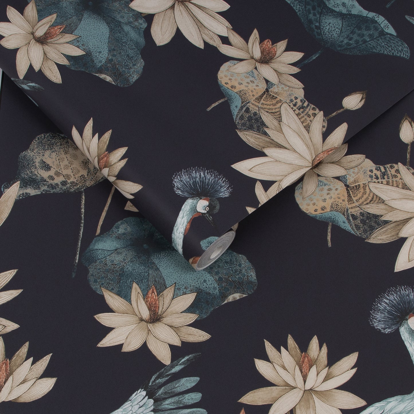 Shop Graham & Brown Wallpaper Teien Navy Removable Wallpaper_3