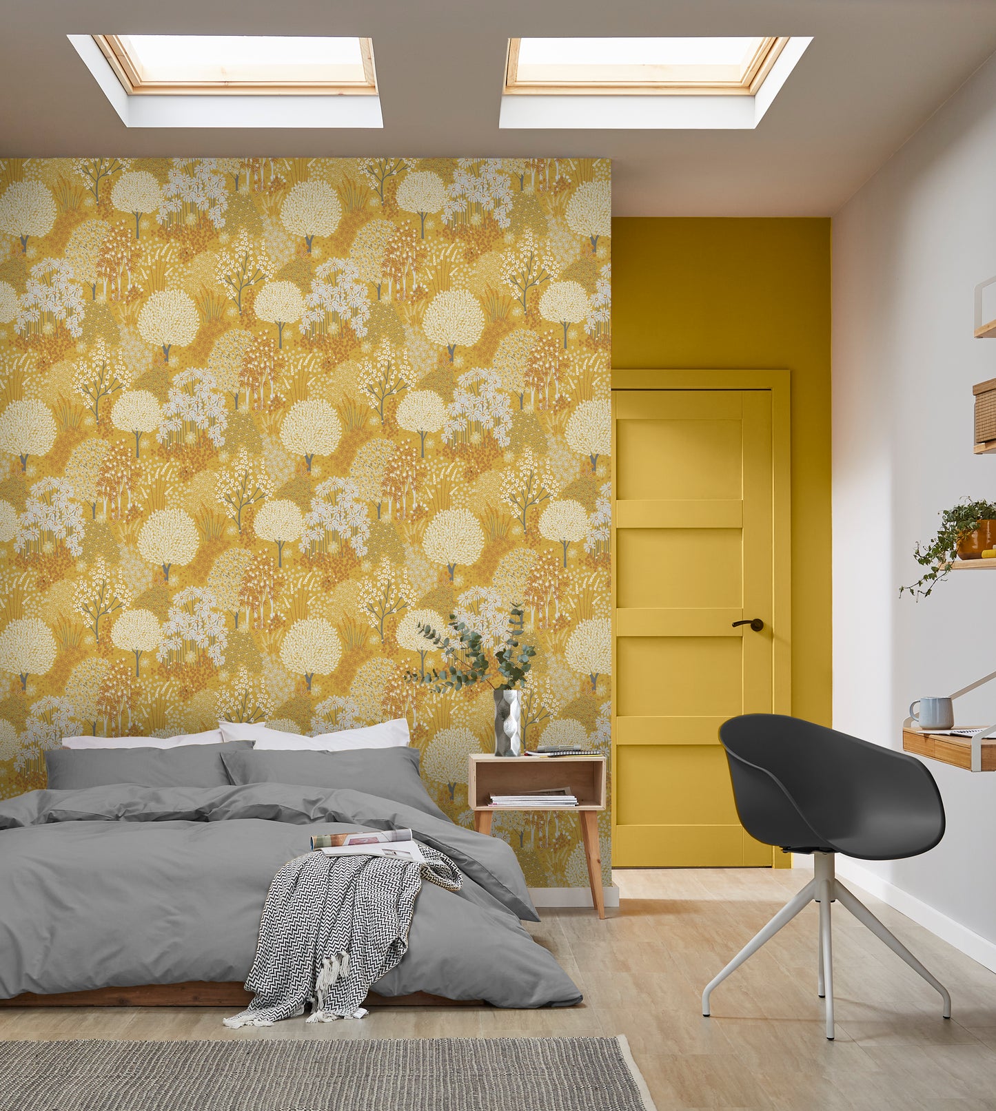 Looking for Graham & Brown Wallpaper Fable Mustard Removable Wallpaper_2