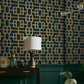 View Graham & Brown Wallpaper Rendo Green and Copper Removable Wallpaper_2