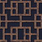 Purchase Graham & Brown Wallpaper Rendo Blue and Copper Removable Wallpaper