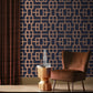 Purchase Graham & Brown Wallpaper Rendo Blue and Copper Removable Wallpaper_2