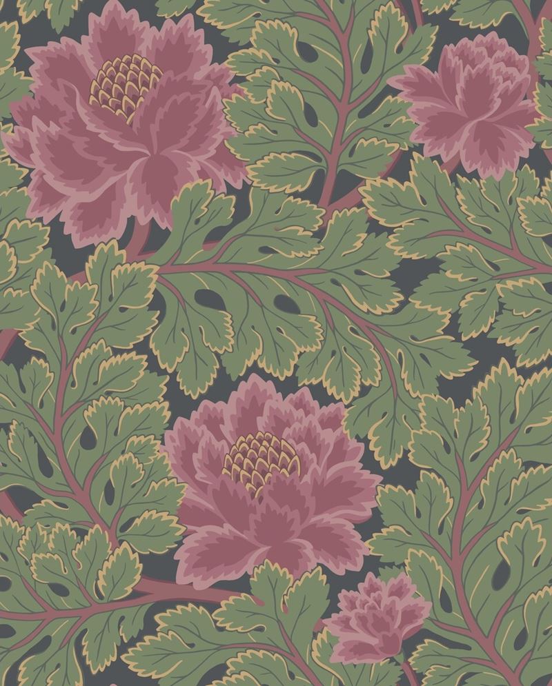 View 116/1002 Cs Aurora Rose Forest Char By Cole and Son Wallpaper