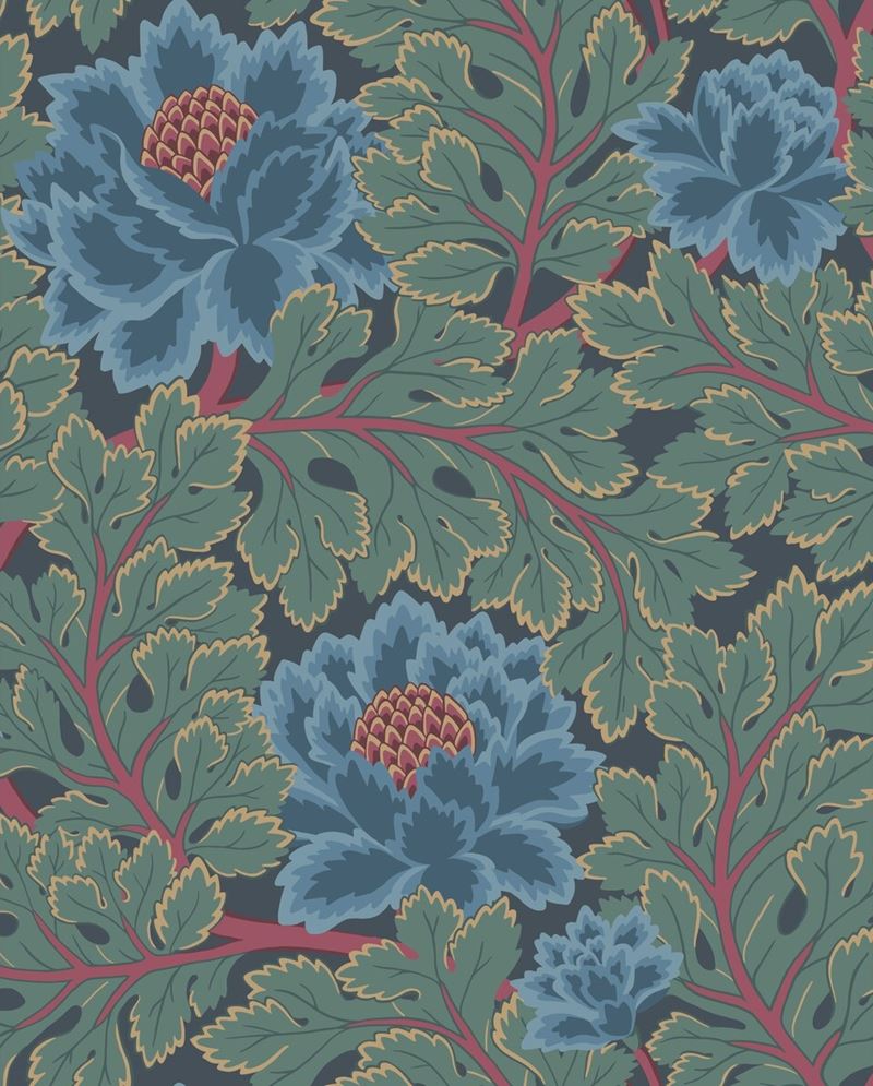 Looking for 116/1003 Cs Aurora Petrol Teal Ink By Cole and Son Wallpaper